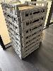 224a · 17 x PLASTIC CRATES, STACKABLE, EACH 69 x 60 x 15cm