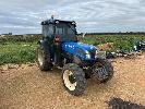 4 · NEW HOLLAND TRACTOR AWD, MODEL: T4-105F, DOM: 2017, SERIAL: ZHJD06349, REG: S37 SFA, HOURS: 4,582 SHOWING 12.50% PREMIUM