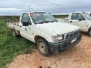 1 · TOYOTA HILUX 4X2 TRAY TOP UTILITY, DOM: 2001, VIN: MR031UNE705001859, REG: WNR 023, ODO: 308,548KMS INDICATED, PETROL, MANUAL, (NOTE NO BATTERY) 12.50% PREMIUM