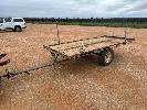 18 · AG TRAILER, 8 x 3ft, SINGLE AXLE 12.50% PREMIUM