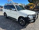 114 · 2016 MITSUBISHI PAJERO V98WL STATION WAGON 4x4, REG: S794 CMT (SA), VIN: JMFLYV98WGJ004872, ENG: 4M41US0262, ODO: 311,121kms SHOWING, 3.2 LTR TURBO DIESEL, 5 SPEED AUTOMATIC TRANSMISSION, WHITE DUCO, 4 DOORS, 7 SEAT, 4x4, AIR BAG, AIR CON, ALLOY WHEELS, BLUETOOTH, BULL BAR, CD PLAYER, CENTRAL LOCKING, CRUISE CONTROL, POWER STEERING, POWER WINDOWS, SIDE STEP, SPARE WHEEL, SPOT LIGHTS, TOW BAR, ROOF MOUNT CARRY ALL, , WITH SERVICE HISTORY RECEIPTS, , KEY #6, (WITH PAPERS, WITH 1 KEY/S, WITH OWNER'