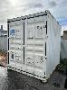 Shipping Container, 10ft High Cube,, S/N 121960, White, In Excelent Condition, Water Tight, Size 2420 X 3020 X 2870mm H