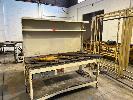 37 · BENCH STEEL WITH BACK BOARD , SINGLE DRAW,GALV STEEL SHEET TOP . 1700 X 800 mm.
