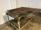 50 · FABRICATORS BENCH, 1600 x 1600mm, 6mm PLATE TOP,, MOBILE