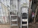 104 · 3 x STEP LADDERS & MULTI FOLD STEP LADDER NO GST