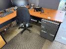 209 · DESK, CHAIR, 2 DRAWER UNITS & PAPER SHREDDER NO GST