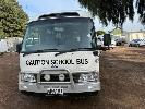 6 · BUS 43 2015 TOYOTA COASTER MINI BUS, REG: SB 61 KI, VIN: JTGFP528705500944, ODO: 445,029kms INDICATED, PLANT NO: BUS 43, GVM: 5,440kg, 4 LITRE N04C TURBO DIESEL ENGINE, AUTOMATIC TRANSMISSION,, AIR CON, 20 SEATER OR 14 WITH 2 x WHEELCHAIR POSITIONS, SEAT BELT EQUIPPED, WITH WHEELCHAIR ACCESSIBLE LOADING RAMP UNDER FLOOR LIFT, SECURITY CAMERAS, UHF RADIO, DRIVING LIGHTS, ALLOY BULL BAR, KWIKEE ELECTRIC PASSENGER STEP, FOLD DOWN ENTRY HANDLE, STORAGE DRAWER, (WITH PAPERS, WITH OWNER'S MANUAL) 8.25
