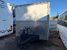 20 · LUGGAGE TRAILER,, REG: TYA 969, 10 x 8', SINGLE AXLE, RING FEEDER HITCH, 40mm, AIR BRAKES, JOCKEY WHEEL, WITH PAPERS NO GST