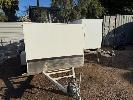 22 · COVERED LUGGAGE TRAILER,, REG: TXD 627, 8 x 5', SINGLE AXLE, WITH PAPERS NO GST