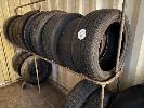 45 · 14 x ASSORTED VEHICLE RIMS & TYRES, RACK & CONTENTS NO GST