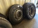 47 · 3 x ASSORTED RIMS & TYRES, 22.5, 10 STUD NO GST