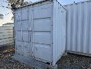 48 · 8' STEEL SHIPPING CONTAINER,, SINGLE END, 2 DOORS NO GST