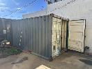 5 · 20' SHIPPING CONTAINER, GOOD CONDITION, DRY FLOORS, WITH MODULAR SHELVING INCLUDED