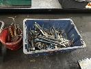 21 · ASSORTED HAND TOOLS, GRIPS, PLIERS, SHIFTERS, SCREWDRIVERS, ADJUST BARS, 2 x TRAYS