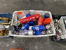 41 · AUTOMOTIVE BRASS FITTINGS, WELSH PLUGS, ELECTRICAL & AEROSOL CANS, 3 x TUBS